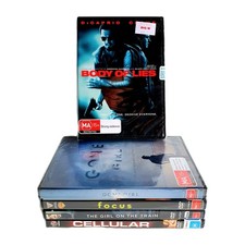 Thriller & Mystery 5 x DVD Mixed Gift Bundle Body Of Lies, Gone Girl, Region 4 