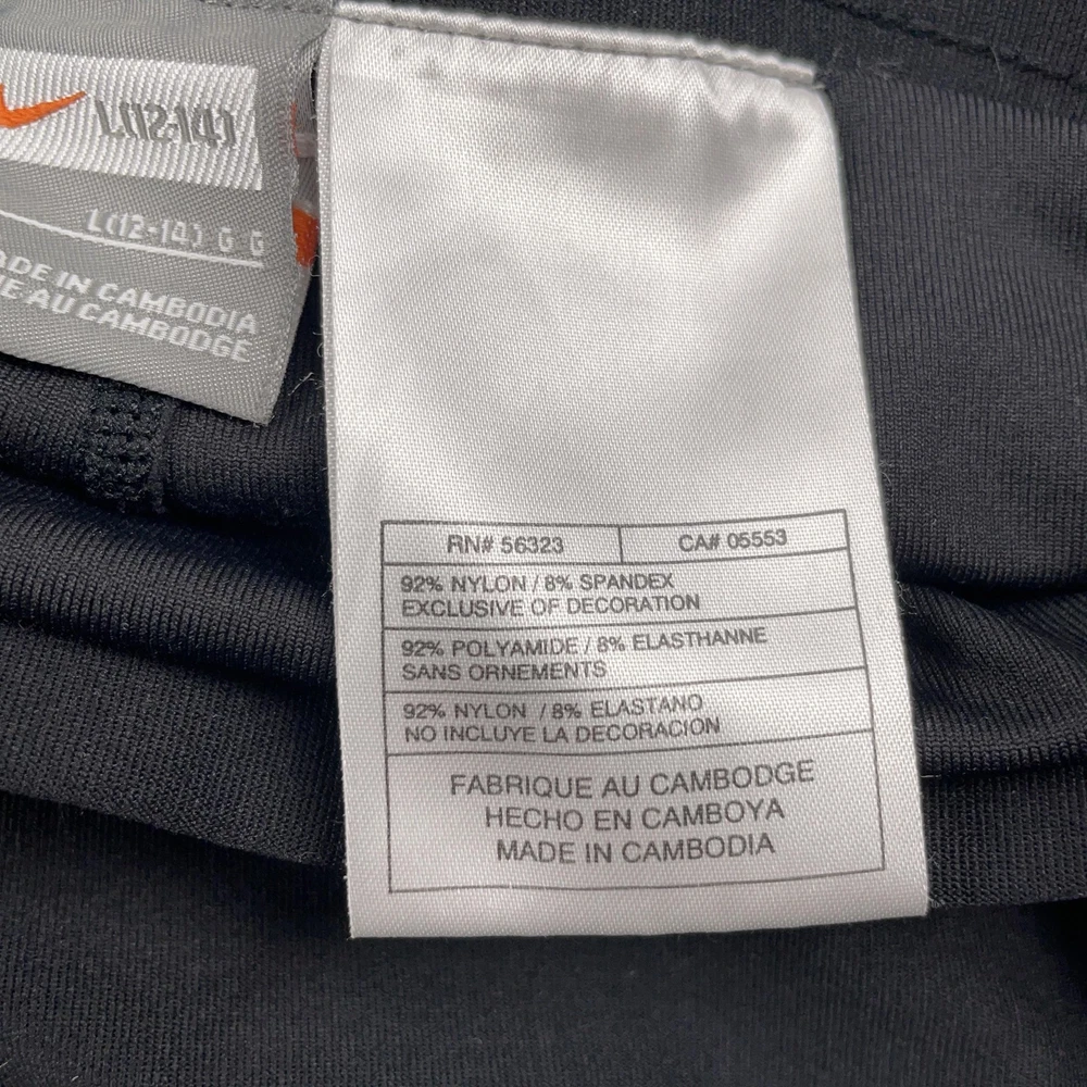Nike Tennis Skirt Womens Large Black White Skort Built In Shorts Athletic Y2K