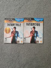 Sony inFAMOUS 1+2Collection PlayStation Move Compatible Ps3 Lot Of 2 Games