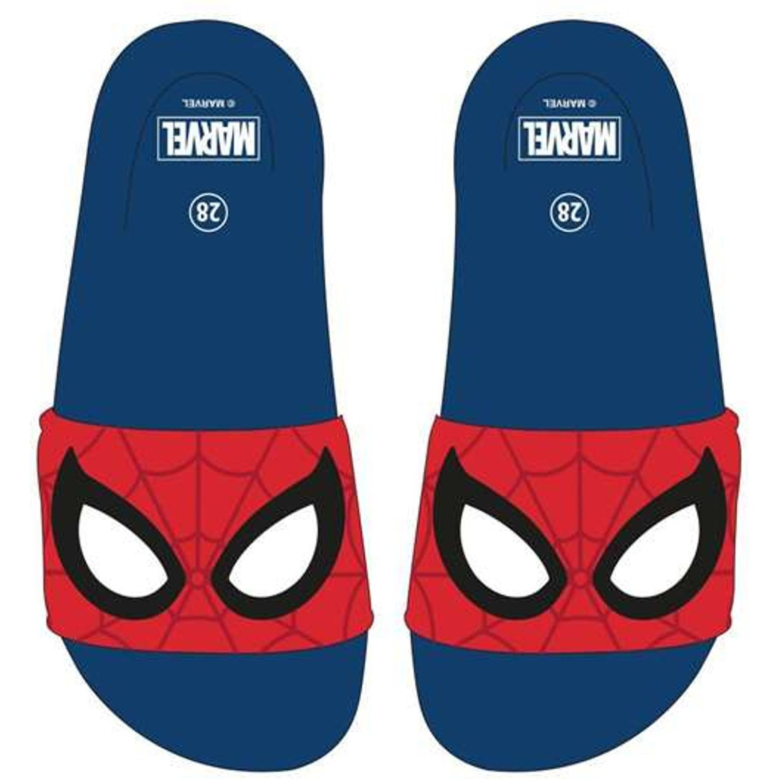 Flip Flops For Children Spider-Man Dark Blue (Size: 32-33) NUOVO