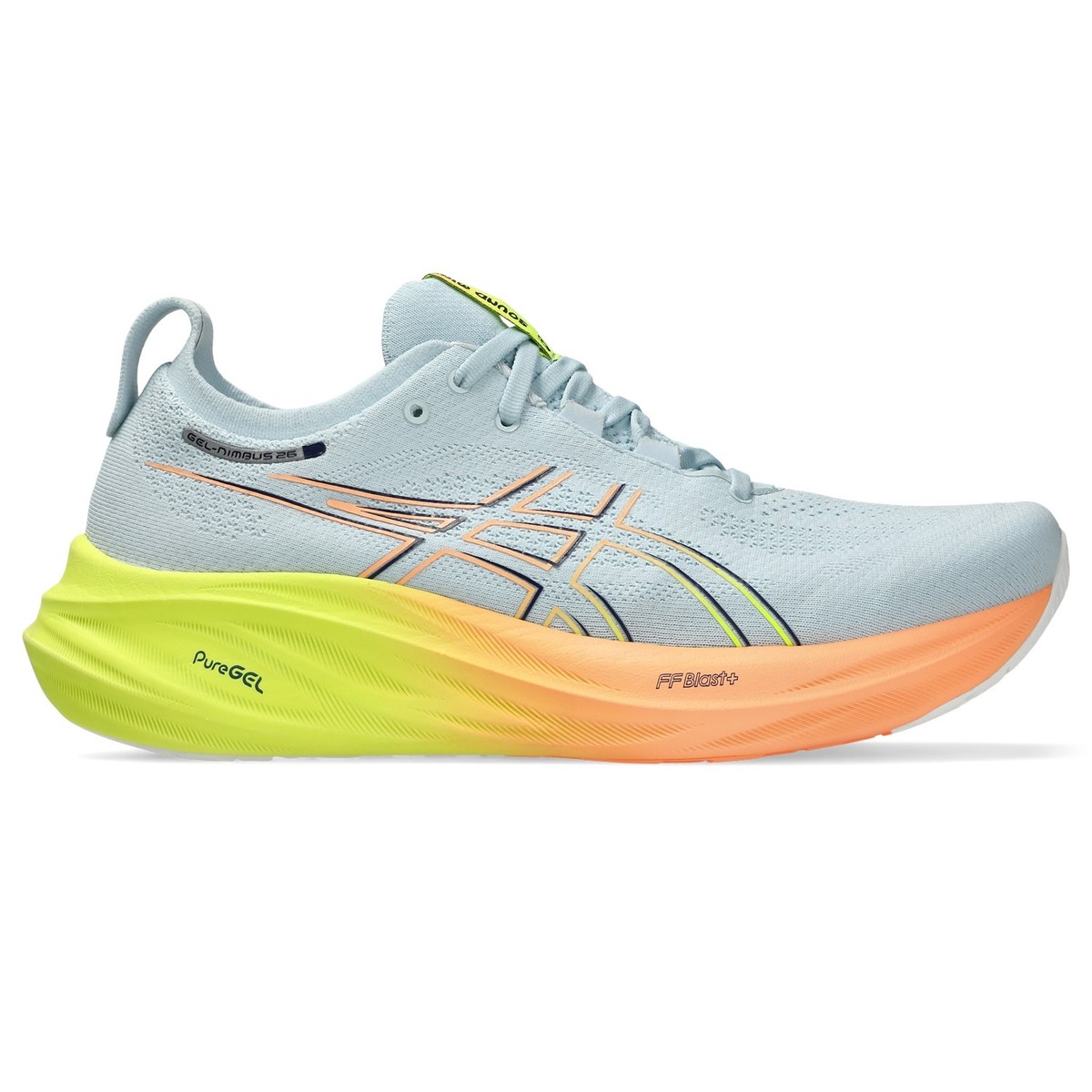⑦ asics　GEL-NIMBUS 26 PARIS　アシックス　ランニング ASICS Men's Gel-Nimbus 26 Paris Running Shoes, Cool Grey/Safety