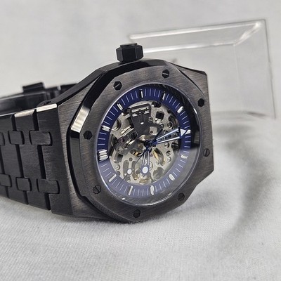 Automatic Watch (Blue Skeleton Dial) NH70 movement 
