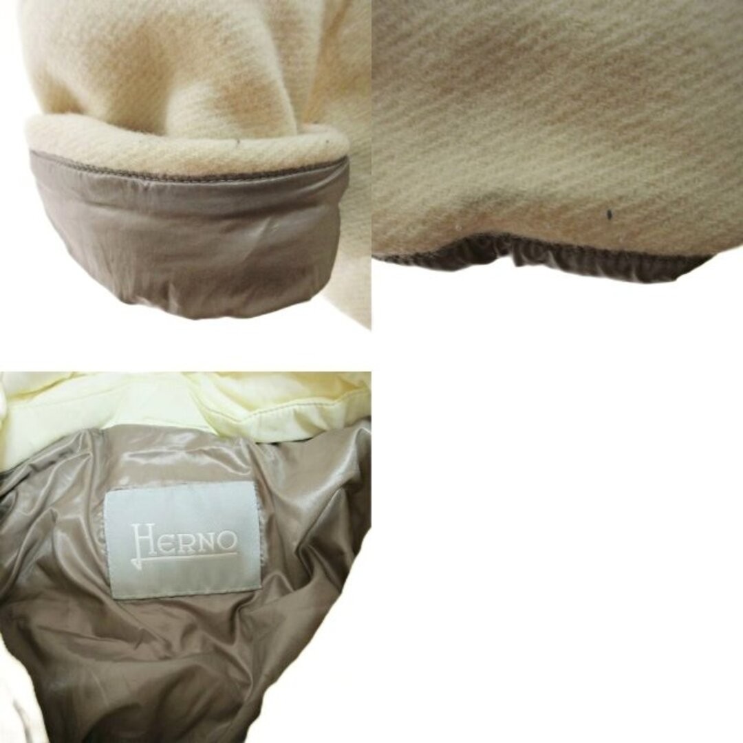 Herno Wool Mix Combi Docking Down Jacket Coat off… - image 7