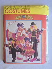 McCalls 9045 Costume Pattern Circus Clowns Ch...