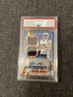 2024 Topps Resurgence Drake Maye Ignite Rookie Patch Auto Blue Surge /99 PSA 8
