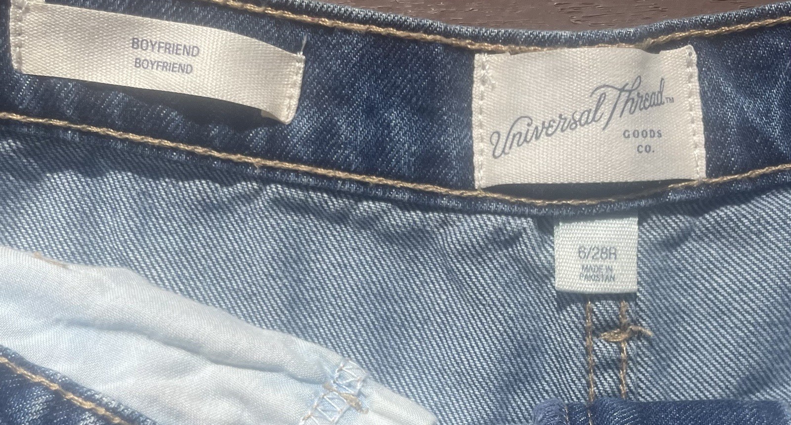 Universal thread Women’s Boyfriend Patchwork Jean… - image 3