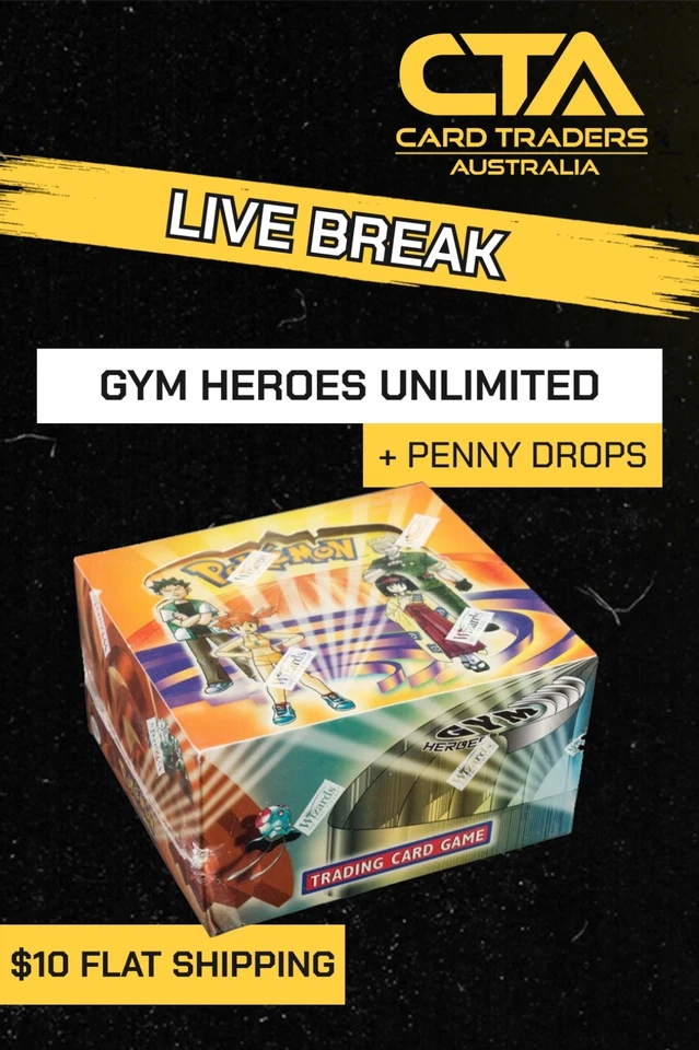 GYM HEROES UNLIMITED LIVE BOX BREAK // CARD TRADERS AUSTRALIA