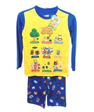 Nintendo Animal Crossing Pajama Set-4/5 Boys-Jersey-Blue-Yellow-Video Game