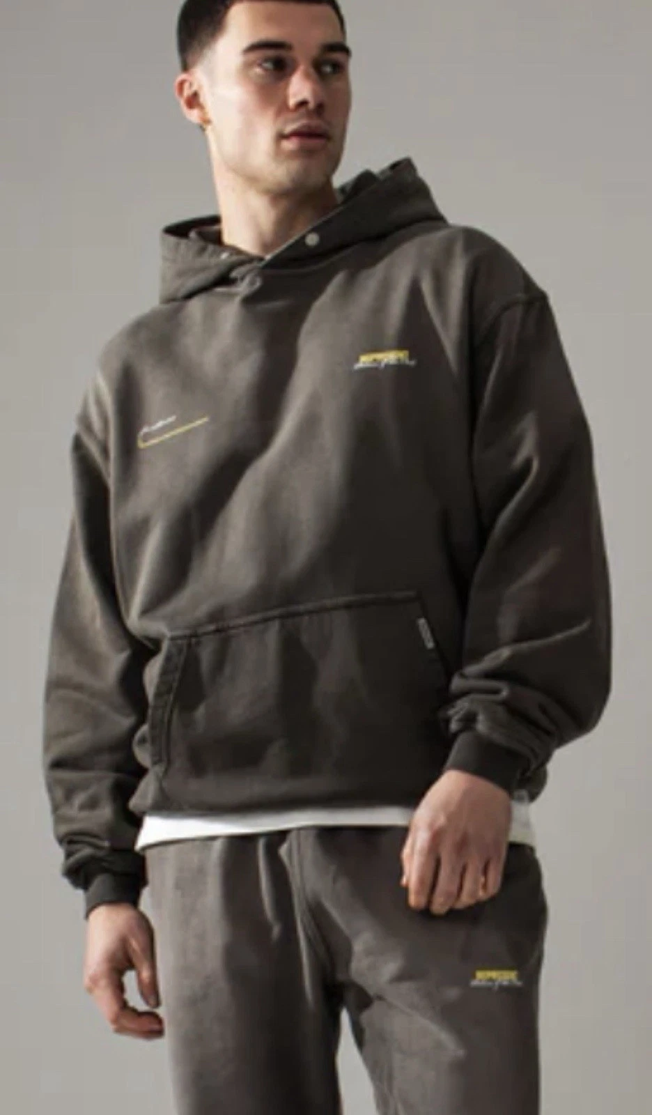 Represent Hoodie Clo Patron of the Club in Washed Olive XS (to Medium size)