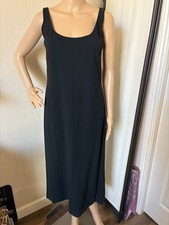 vtg Ralph Lauren midi black shift dress 2 runs big