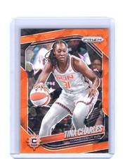 2025 Panini Prizm WNBA Tina Charles #3 Orange Ice
