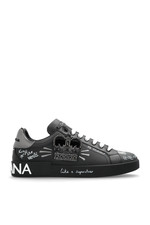 DOLCE&GABBANA Draw Portofino Black Leather Sp...