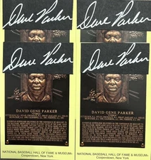 Dave Parker HOF 2025 Plaque Postcard Signed Cut Pittsburgh Pirates