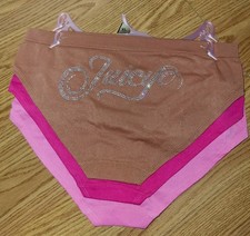 3 Pack Juicy Couture Panties With Bling Rhinestones Size XL
