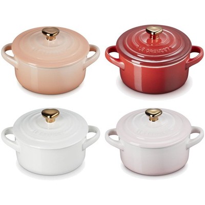 LeCreuset Mini-Cocotte mit goldenem Herzknauf | Auswahl