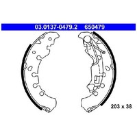 2X Bremsbackensatz Hinten FüR Fiat Idea 350 1.2 1.4 04 Bis 12 ATE Neu 77364029