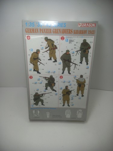 Dragon 1/35 German Panzer Grenadiers Kharkov 1943 – Figurini WWII - Foto 2 di 5