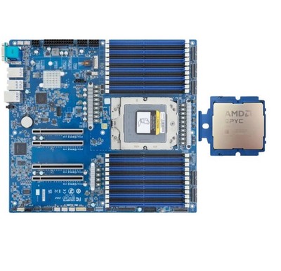 GIGABYTE MZ33-AR1 sp5 + AMD EPYC ZEN5 9335 32-Core 64 threads 3.0GHz