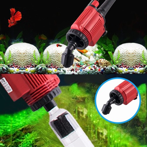 Elektrisch-Aquarium Mulmsauger Schlammsauger Sand Kies Bodenreiniger Staubsauger - Bild 7 von 21