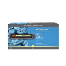 Office Depot Reman Toner Cartridge Replaces HP 128A, Yellow