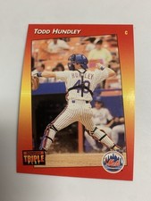 1992 Donruss Triple Play Todd Hundley New York Mets