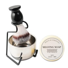 Shaving Brush Set for Men 4pcs Shaving Set Includes Shaving Brush Shaving Soa...