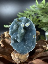 Blue Plumbogummite Ring Jewelry, Unique handmade crystal ring Adjustable Ring