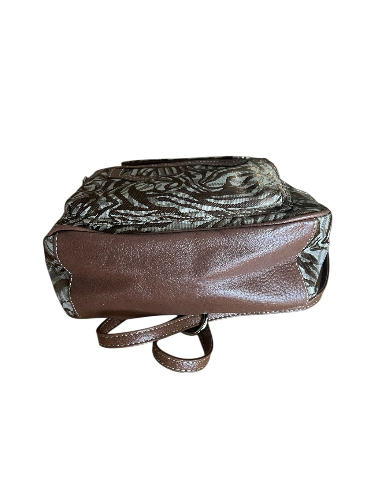 MultiSac Mini Backpack Brown Zebra Pattern Adjust… - image 8