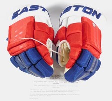 2015-16 Viktor Stalberg NY Rangers Game-Used Easton Pair of Gloves LOA#231013