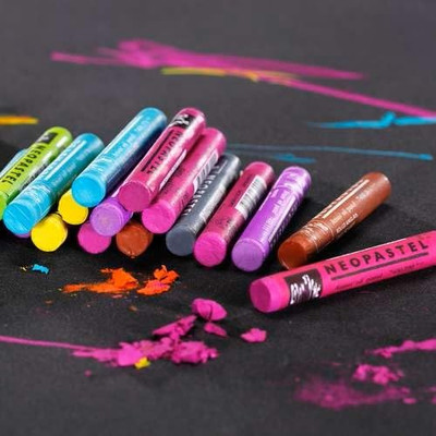 未使用　CARAN D'ACHE NEOPASTEL 24色セット Caran d'Ache NeoPastels - Assorted Colors, Set of 24 | Jerry's