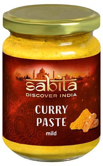 Sabita Curry Paste mild, 125g Glas