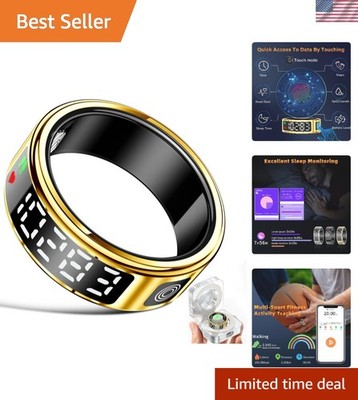 Waterproof Smart Ring for Men & Women - Fitness Tracking & Remote Control