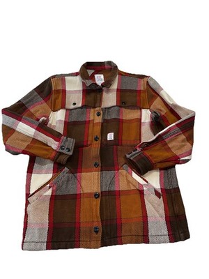 Topo Designs Women s Large Mountain Shirt Jacket Shacket Unlined Plaid