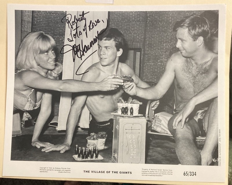 JOY HARMON HAND SIGNED AUTOGRAPH PHOTO 8 X 10 COA ACTOR VILLAGE OF THE GIANTS