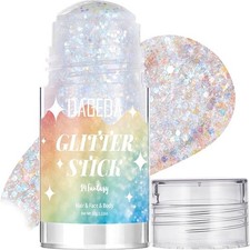 Fantasy White Body Glitter Stick,Sparkly Hair Face Glitter Makeup