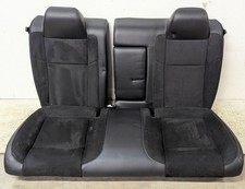 Black Leather Suede Rear Seats Set Fits 18 19 20 21 22 23 Dodge Challenger