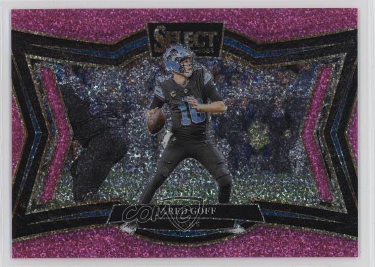 2024 Panini Select Field Level Pink Glitter Prizm /15 Jared Goff #466