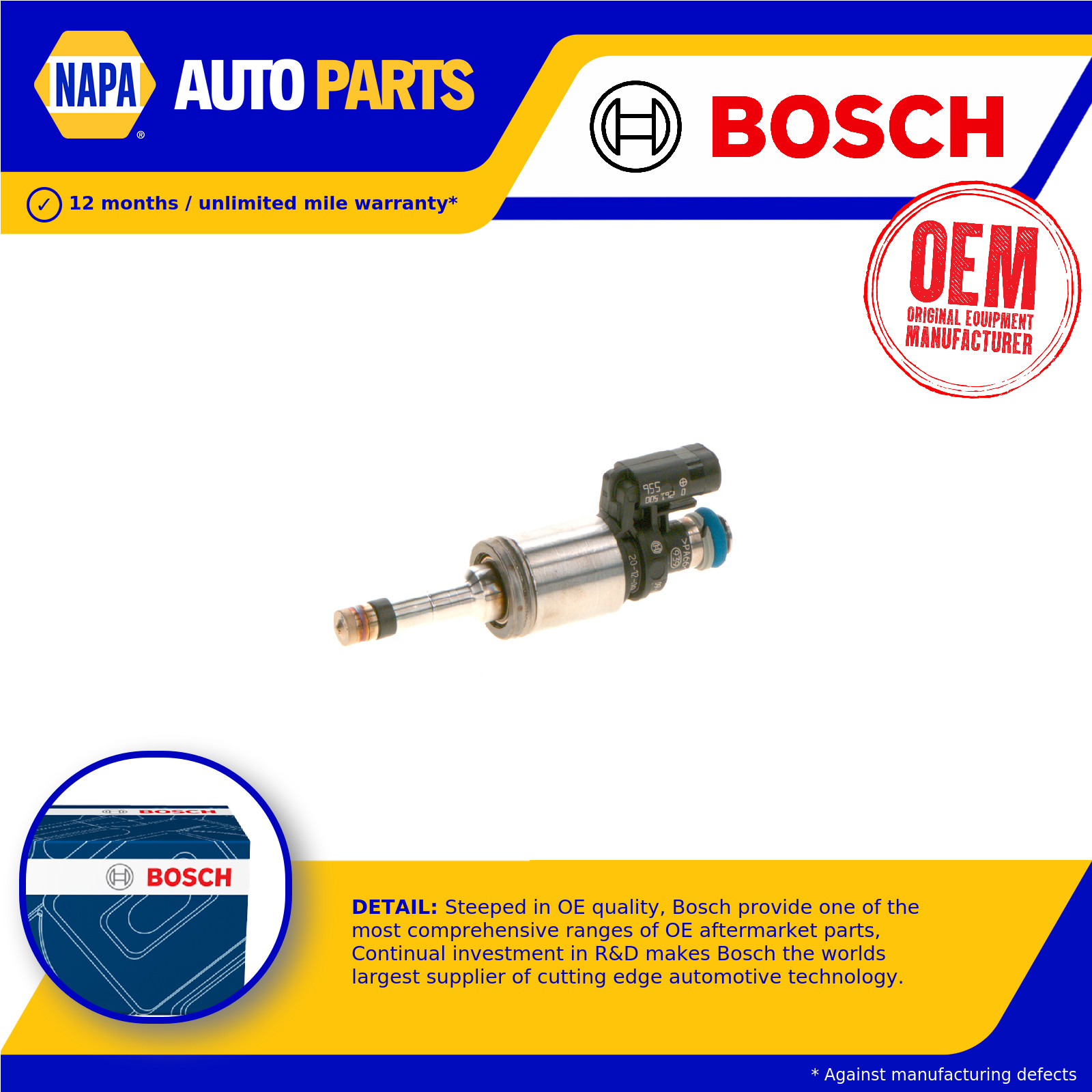 Petrol Fuel Injector fits FORD GRAND C-MAX 1.0 12 to 19 Nozzle Valve Bosch New