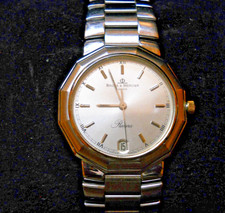 Baume & Mercier Riviera stainless steel Men's Quartz Watch Silver dial.