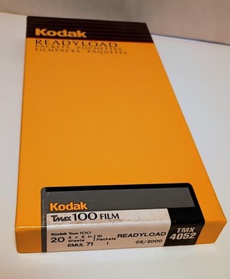Kodak TMax 100 Readyload 20 SHEETS 4x5 Large Format Film exp 2000 STORED COLD