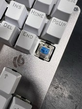 (White) Gaming Mechanical Keyboard 87-Key | Blue Switch, Wired, Aluminum Frame 12