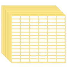 1260Pcs Matte White Label Stickers Small Blank Labels Removable Sticky Price Tag