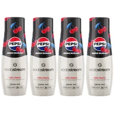 SodaStream Pepsi Zero Sugar Wild Cherry Drink Mix 14.9 oz LOT OF 4 Exp 09/2026
