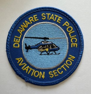 Delaware State Police aviation section patch 1.