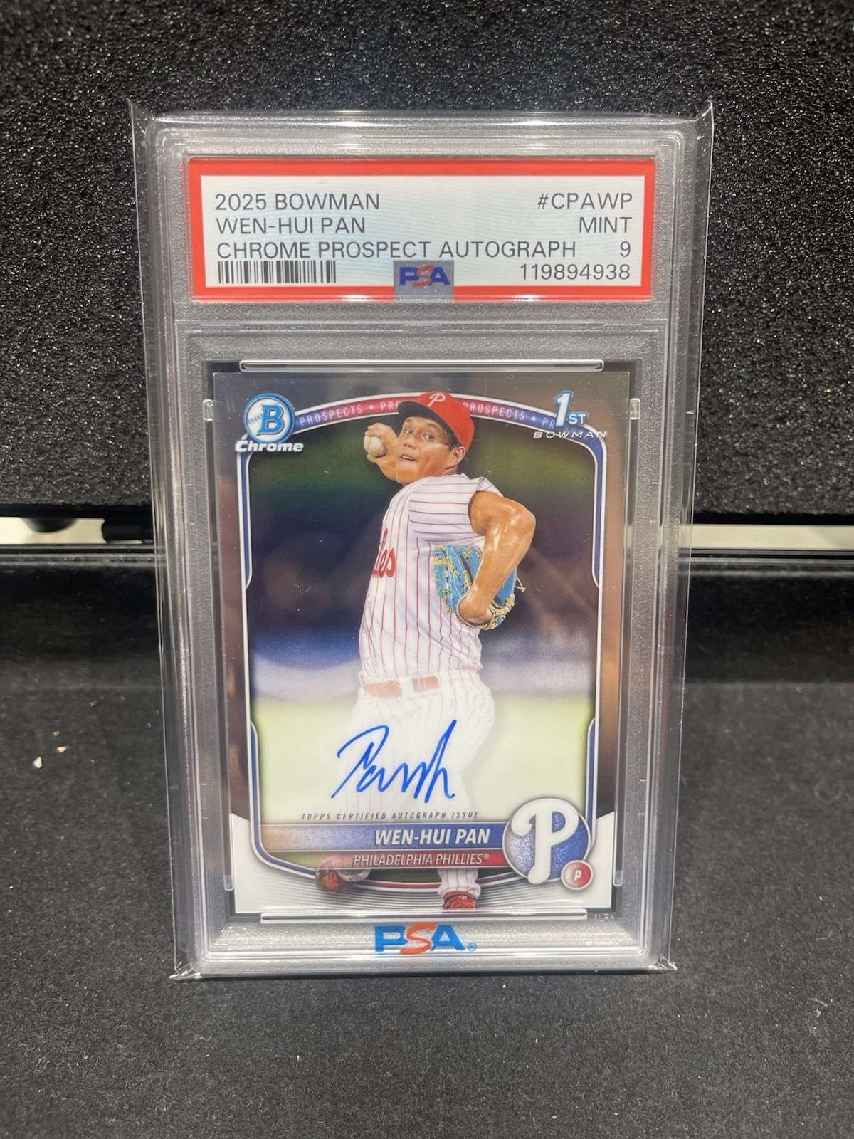 Wen-Hui Pan 1st Bowman Chrome Auto - PSA 9 - 2025 Bowman #CPA-WP (AU, RC)