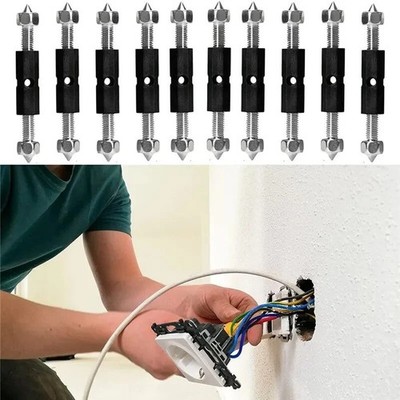 10pc Wall Switch Socket Cassette Repair Kit Adjustable Support Rod Wrench
