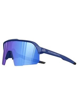 Outdoor Master Hawk polarisierte Sportsonnenbrille tiefblaues Gestell blaue Gläser