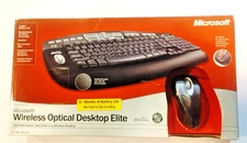 Microsoft Wireless Desktop Elite Keyboard And Mouse Combo Model 1011- Open Box