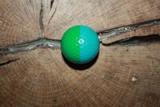 VINTAGE GREEN AND TEAL PING GOLF BALL
