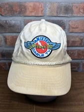 Vintage Anixter Cable TV Attack 1989 Wings Lightning Bolt Logo Snapback Hat
